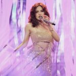 Julie Anne San Jose Instagram - Mismo ❤️ thank you @officialpid sa pangmalakasang sayawan, Ms. Jill @dancinghostph for my belly dancing lesson, mareng @itskylinealcantara and my love @rayvercruz na walang kupas 😘 Thanks again @alloutsundays7 fam! 🌟 📸 @virgilmf