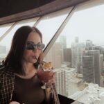 Julie Anne San Jose Instagram - happy hour 🍹 Top of Vancouver Revolving Restaurant