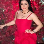 Jumana Murad Instagram - Love is life ❤️❤️❤️❤️🌹🌹🌹 dress by @maisonvalentino Jewelry by @cartier