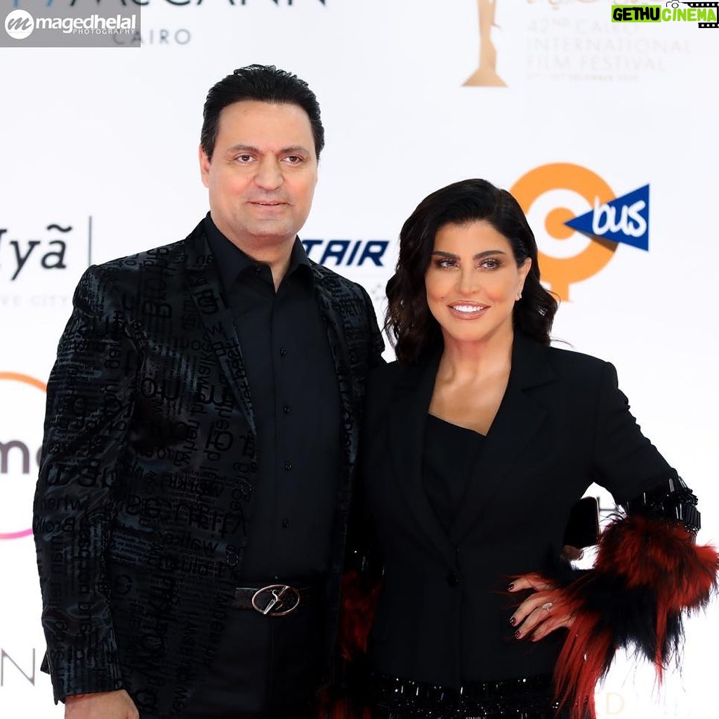 Jumana Murad Instagram - من فعاليات مهرجان القاهره السينمائي في دورته ال ٤٢ لحضور فيلم عنها انتاج دينا فاروق ، اخراج اسلام العزازي . Dress by : @abdelhak.abdelhak makeup artist : @sharifftanyousmua hair style : @_alihairstylist