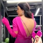 Jumana Murad Instagram - Life is pink 🩷🩷 Outfit Valentino @maisonvalentino @dodiies thank u ❤️❤️🥰🥰 and Thank u besti @dr.salma.z for the video . #jumanamurad #jumana_mourad
