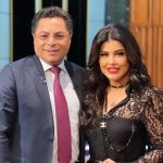 Jumana Murad Instagram - Thank you khaled aboubakr for having me on your show last night. It was a pleasure and I hope everyone enjoyed it 🥰 @khaled_aboubakr Make up Artist: @ahmedelkhawaga1 Hair stylist @alinaser.5
