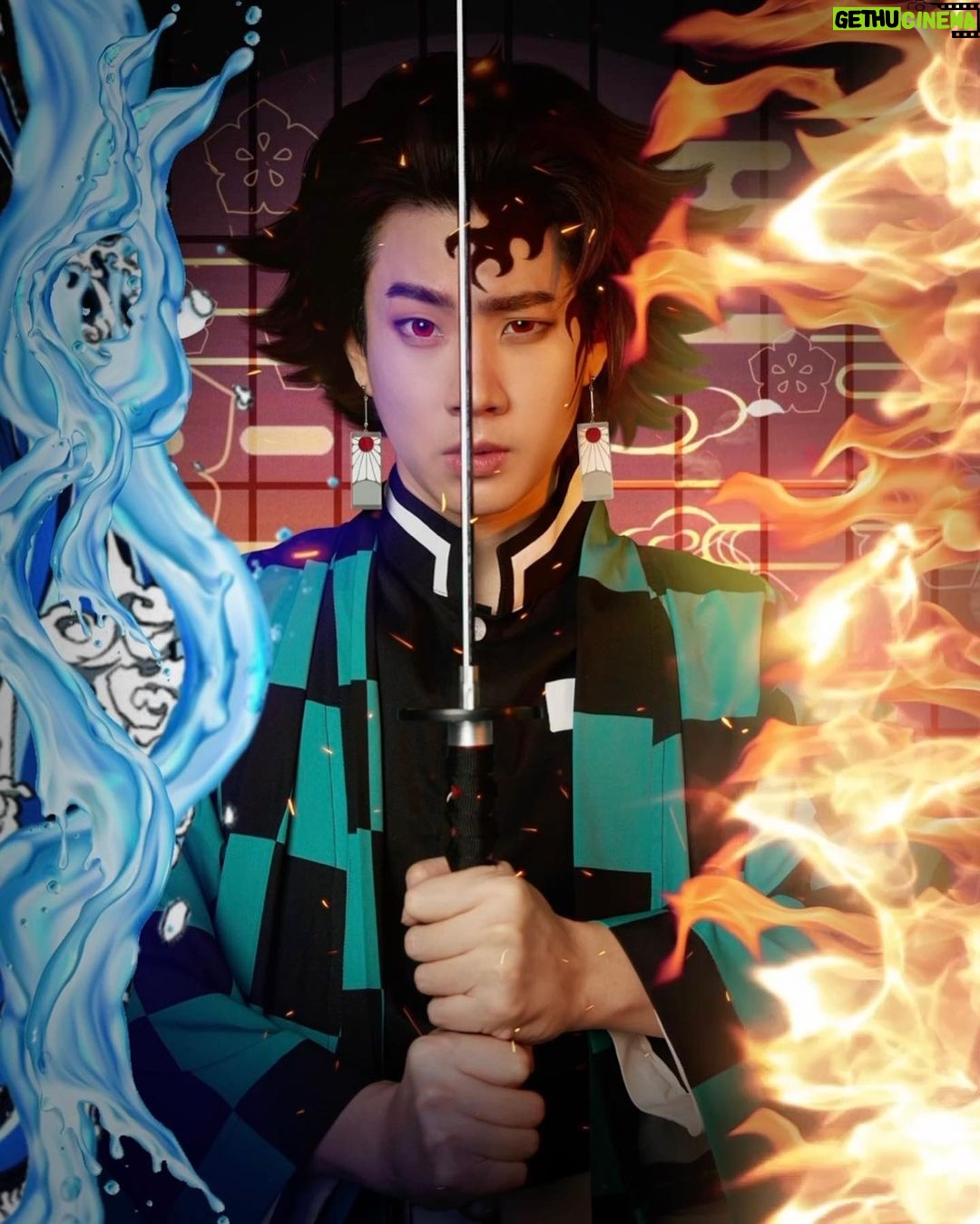 Jumpol Adulkittiporn Instagram - @tumcial #tanjiro #demonslayer #bsetmakeuphalloween2023 Demon slayer
