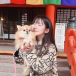 Jun Amaki Instagram - 初詣⛩🌅🎍中山寺 なんと！ママと2人で大吉出しました❤️❤️ 2024年良い年になる予感するなぁ〜っ👏🏻👏🏻 コロネちゃんも沢山歩きました🫶🏻 #初詣 #中山寺 #兵庫県 #天木code