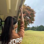 Jun Amaki Instagram - ⛳️👚👟 ゴルフウェア @mirror9golf 🩷 #天木ゴルフ #golf #ゴルフ #ゴルフウェア #曇ってたから空加工しました