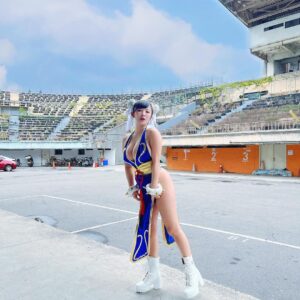 Jun Amaki Instagram - 感謝大家🖤BANG ACG音楽祭
性感春麗💙💙💙💙💙💙💙

#bangacg音樂祭 #台湾 #台灣 #台北
#春麗　#コスプレ #天木純　#junamaki
#天木じゅん