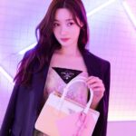 Jung Chae-yeon Instagram - @prada 💗💝 Our love is Maze Yellow and Petal Pink. Find the color of your love with the new #PradaGalleria #PradaGalleria #ad