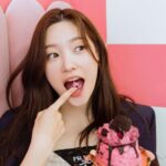 Jung Chae-yeon Instagram - @prada 💗💝 Our love is Maze Yellow and Petal Pink. Find the color of your love with the new #PradaGalleria #PradaGalleria #ad