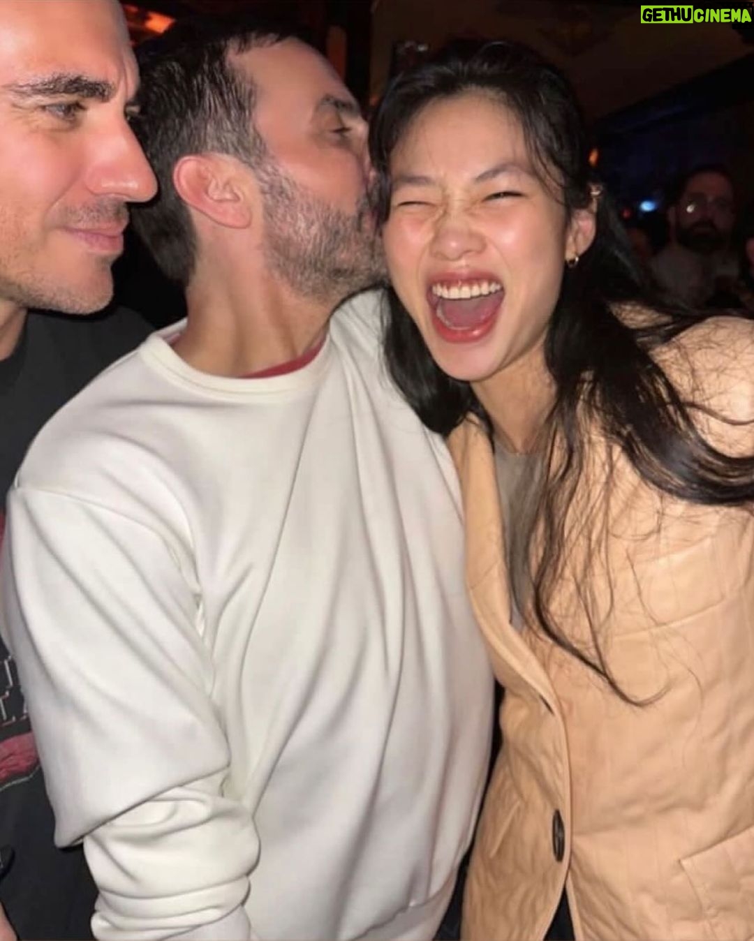 Jung Ho-yeon Instagram - My dearest friend Nicolas♥️ Congratulations on your 10th anniversary at @louisvuitton . It is a great honor to be a part of this special event. Thank you for sharing your journey with me! You’re a true inspiration not only as an artist but also as a human being. Love you forever 💕