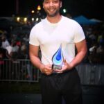 Jussie Smollett Instagram - Thank you @pureheatcommunityfestival for presenting me this weekend with the 2022 Alvin Ailey Trailblazer Award. It was raining and hot all at the same time but that didn’t stop the love. Thank you @bishopocallen @rashadburgess @atlantaprideweekend for the honor and for always pouring into us all. Thank you so much @seanlamontatl for the art piece. Love to my brother and star of @bboybluesthefilm… @mackielife for presenting me the award and all my gratitude to the entire #Atlanta community. I love y’all for life. #AtlantaBlackGayPride Piedmont Park ATL