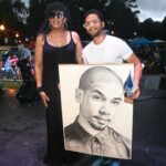 Jussie Smollett Instagram - Thank you @pureheatcommunityfestival for presenting me this weekend with the 2022 Alvin Ailey Trailblazer Award. It was raining and hot all at the same time but that didn’t stop the love. Thank you @bishopocallen @rashadburgess @atlantaprideweekend for the honor and for always pouring into us all. Thank you so much @seanlamontatl for the art piece. Love to my brother and star of @bboybluesthefilm… @mackielife for presenting me the award and all my gratitude to the entire #Atlanta community. I love y’all for life. #AtlantaBlackGayPride Piedmont Park ATL