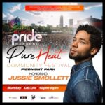 Jussie Smollett Instagram - Last night for the @atlantaprideweekend Black LGBT Film Festival Special screening of @bboybluesthefilm. Thank you to @bishopocallen @rashadburgess @4evervaughn @onyxkeesha @gileadsciences @disneyplus and @ielevateplustv for loving on all of the creatives in the space. See y’all later today in the park ✌🏾 Atlanta, Georgia