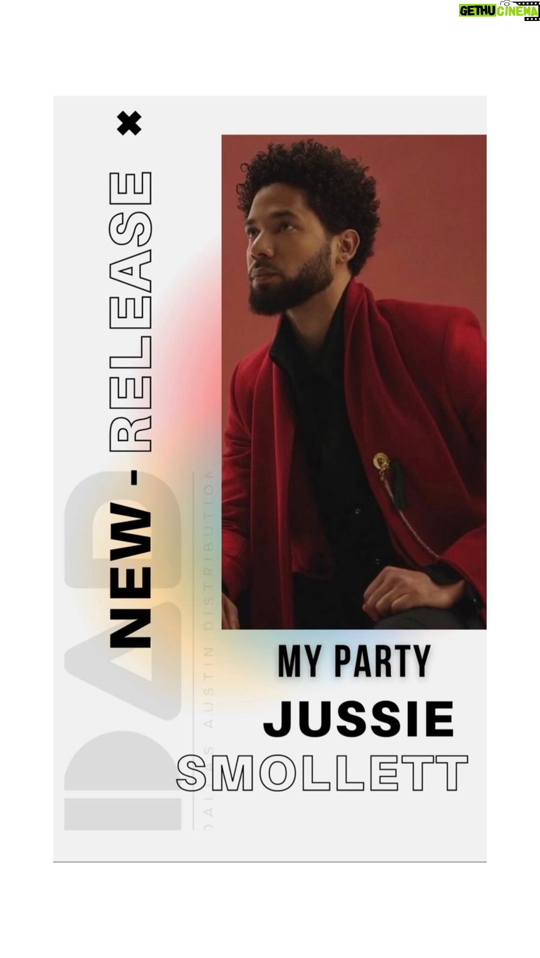 Jussie Smollett Instagram - Appreciate all the love so far. NEW SINGLE #MyParty avail everywhere. LINK IN BIO. Shout out to the home team 🖊️ @danieldartiste 🎼 @lophiile & @davidmichaelott. Grateful for y’all. #MusicOfSound #DADDistro #JussieSmollett