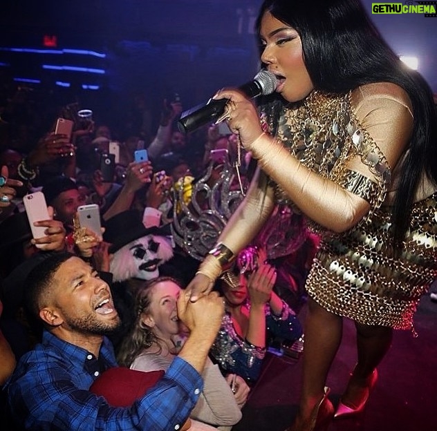 Jussie Smollett Instagram - 😂👑🐝 #TBT w/ Kimberly Denise Jones @lilkimthequeenbee
