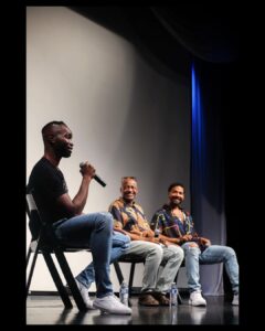 Jussie Smollett Instagram - In 2016 my brother @octarell_again released a not-so-small-film called @moonlightmov. It changed the trajectory of the images and depictions of black men and black male intimacy in film… last night we closed out #Pride month by bringing @bboybluesthefilm to Chicago with a special private screening at the @dusablemuseum and talkback hosted by T with myself and our king @james.e.hardy.9. Tarell poured into James and acknowledged that there would be no #Moonlight without the #BBoyBlues book series… I was then able to acknowledge to T that there would never be a film version of BBOY without moonlight. Community is real. Special thanks to my brother @bridgeforth #CharlesNelsoniii, @pridesouthside, @inpoc_ and the beautiful people of #Chicago for coming out and showing such love. @bboybluesthefilm is streaming now on @betplus 💫 💙🤎 📸 @artbyalyx The DuSable Black History Museum and Education Center