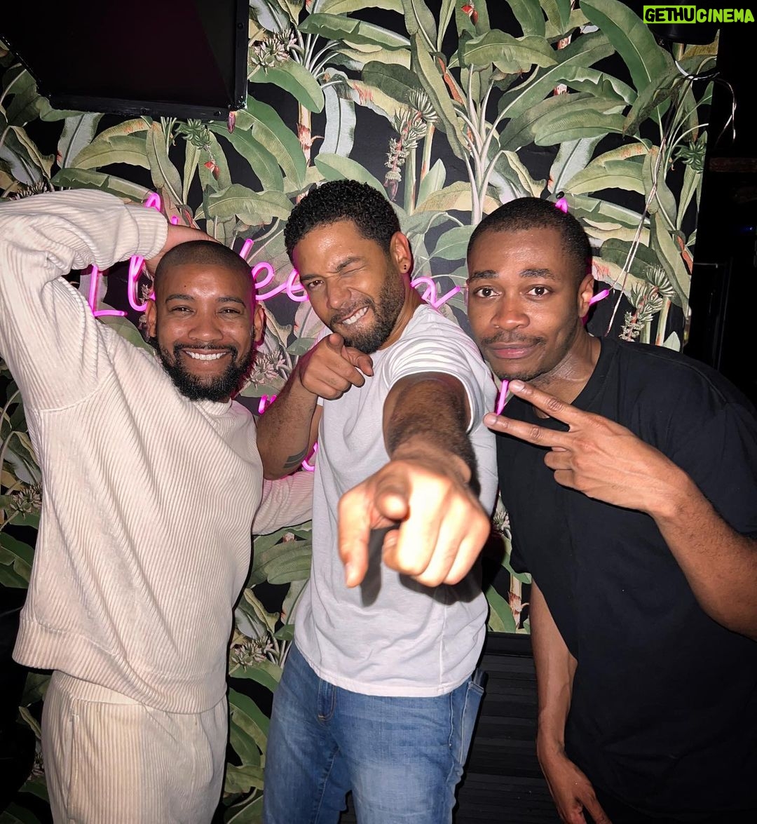 Jussie Smollett Instagram - Our NYC Screening was hosted by one of my close friends, @bridgeforth for @harlempridenyc & @nbjconthemove and after party shenanigans hosted by my brother @trappyhourharlemreloaded. Moments and core memories were made by all. See you soon ATL. @bboybluesthefilm comes June 9, 2022 to @betplus. 💙 #BBoyBlues ✨#Pride #YallGonGetThisJoy 💫 Next By 4West