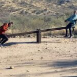 Justin Baldoni Instagram – Nothing wrong about two guy best friends enjoying a teeter totter and gorgeous views #manenough @jamey_heath_