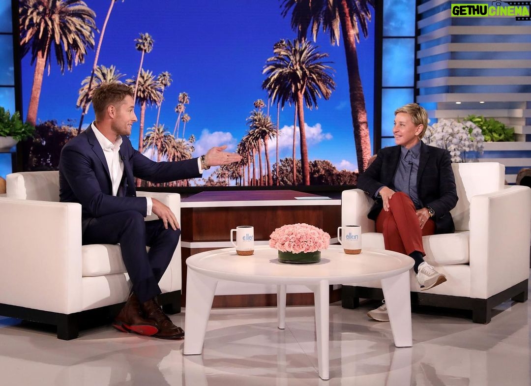 Justin Hartley Instagram - Tune in today! Sat down with @theellenshow before tonight’s season premiere of @nbcthisisus. Bringing two hours for you tonight! Thanks for having me on!