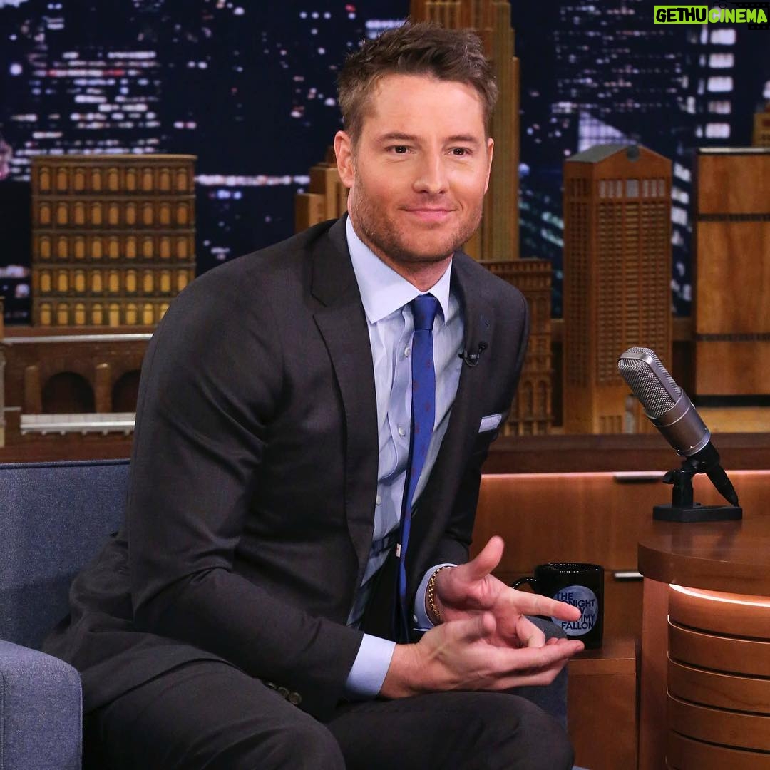 Justin Hartley Instagram - Thank you @fallontonight for having me on. Tune in tonight on @nbc. Always great laughing with this guy. I still can’t believe I get to do cool stuff like this. Wow!! @littlethemovie @nbcthisisus