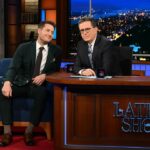 Justin Hartley Instagram - Hard to tell from this photo but I really love this guy. Tune in tonight. @colbertlateshow @cbstv @trackercbs @nanasartoria