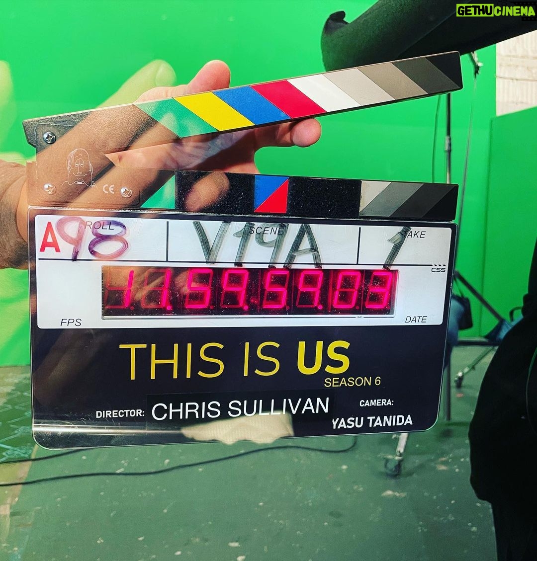 Justin Hartley Instagram - They grow up so fast. What a treat it was having my man in the DIRECTOR chair today. Day 1. Love it when great things happen to great people. #thisisus Paramount Picture Studios