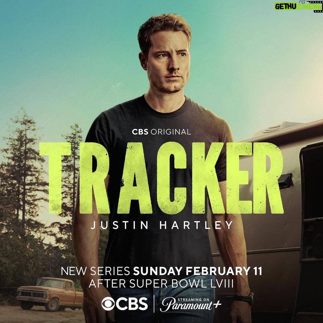 Justin Hartley Instagram - TRACKER is almost here. Don’t miss the premiere Sunday, Feb 11 after the Super Bowl on CBS.