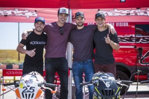 Justin Prentice Instagram - What a fun day! Shout out to @josh_herrin for the racing pointers, and thanks @alpinestars for trusting us to not completely wreck everything. Second pic I somehow managed to find the lens despite having other, more important things to focus on. That's skill.
