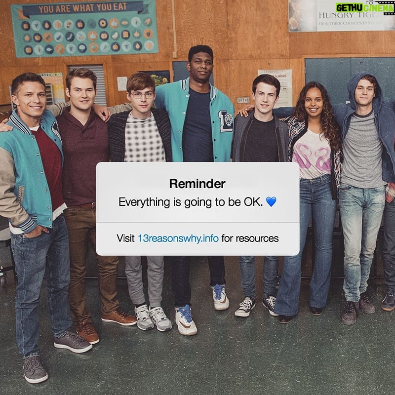 Justin Prentice Instagram - Hope everyone is enjoying Season 2! We deal with many tough issues in the show. If you are going through anything similar, check out 13reasonswhy.info for helpful resources. Let's keep these important conversations going. Talk to someone. Reach out. Have each other's backs. Love first. Love always. We're all in this life thing together.