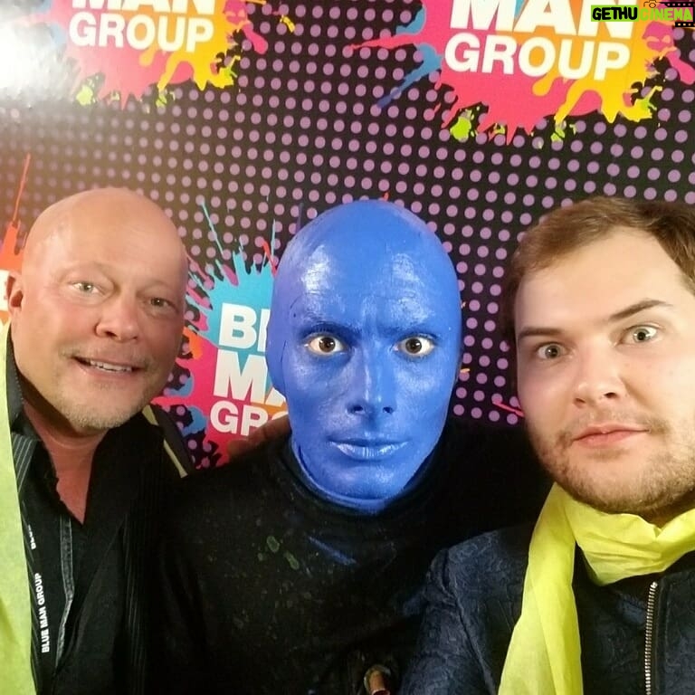 Justin Prentice Instagram - "I just blue myself." -Dr. Tobias Fünke Spectacular night @bluemangroup #bluemangroup #vegas #arresteddevelopment