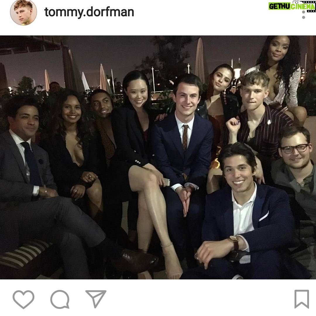 Justin Prentice Instagram - @tommy.dorfman I'm stealing your picture. Deep love for everyone in this photo. I feel like we made a really special project, and I couldn't pick a better group of people to be my ....work acquaintances. Jk we're family. Thank you @selenagomez for your passion for this story. 13 Reasons Why is now on Netflix! Binge baby! #13RY #13ReasonsWhy #Netflix