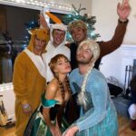 Justin Prentice Instagram - @idinamenzel wasn't available for the live action Frozen. Luckily I was. Makeup by @kldi