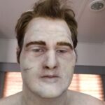 Justin Prentice Instagram - When your makeup game is on point. Look at that glow. @meganarefordfx @sobellemakeup @13reasonswhy @netflix