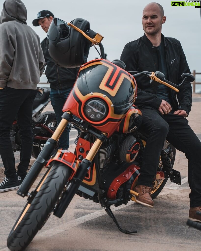 Justin Prentice Instagram - This day. Was amazing. Ripping @indianmotorcycle s. @hartluck and @pink were incredible hosts as always. Carey's Chief is probably the sickest bike I've ever ridden. The tacos were fantastic. The wine was even better. No one broke anything this time. Incredible. Thanks @alpinestars for always keeping me safe. #useprotection Photos by the adorable @seanmacd