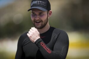 Justin Prentice Instagram - What a fun day! Shout out to @josh_herrin for the racing pointers, and thanks @alpinestars for trusting us to not completely wreck everything. Second pic I somehow managed to find the lens despite having other, more important things to focus on. That's skill.