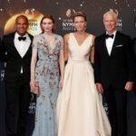 Justin Prentice Instagram - So...umm... this happened. That is Her Serene Highness, Princess Charlene of Monaco. She is not only a princess, but a former Olympic swimmer. Meanwhile, I still struggle to not bite my tongue while chewing food.... Thank you @festivaltvmonte_carlo for having me! #montecarlo #monaco #princessdiaries #genovia