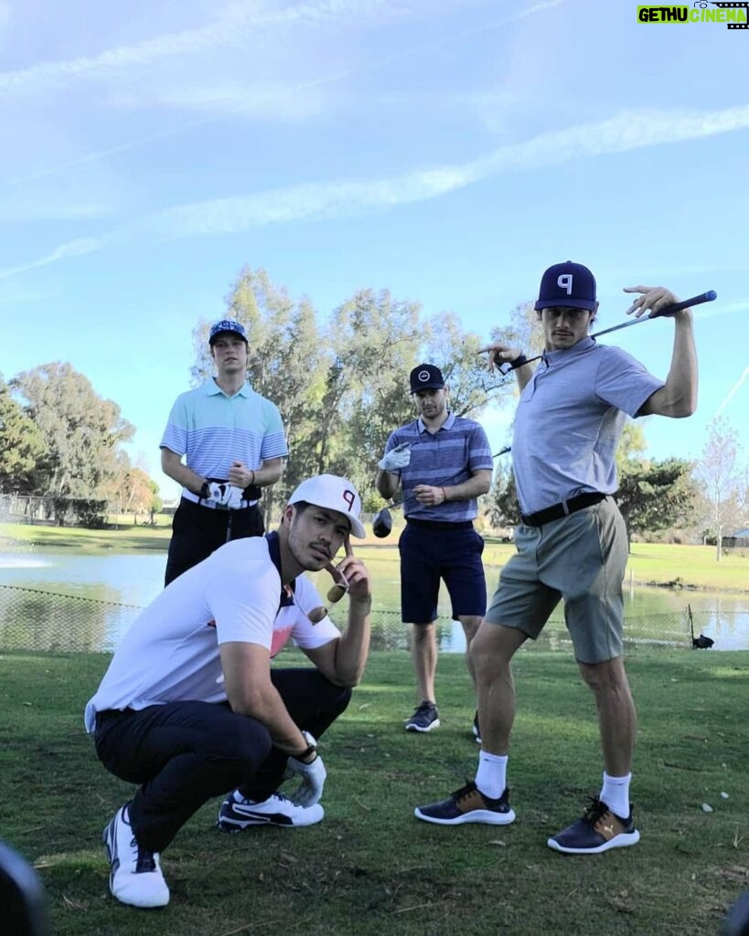 Justin Prentice Instagram - Do we play like pros? Absolutely not. Do we look like pros? Hell yes. Thanks @pumagolf for making us feel like better players