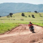 Justin Prentice Instagram – Flat track with our gracious hosts @hartluck and @pink I aspire to be as cool as they are.
Yes, that’s me smack talking Ross in pic#2

Thanks for the wheels @indianmotorcycle 
And for the protection @alpinestars 
#alwaysuseprotection