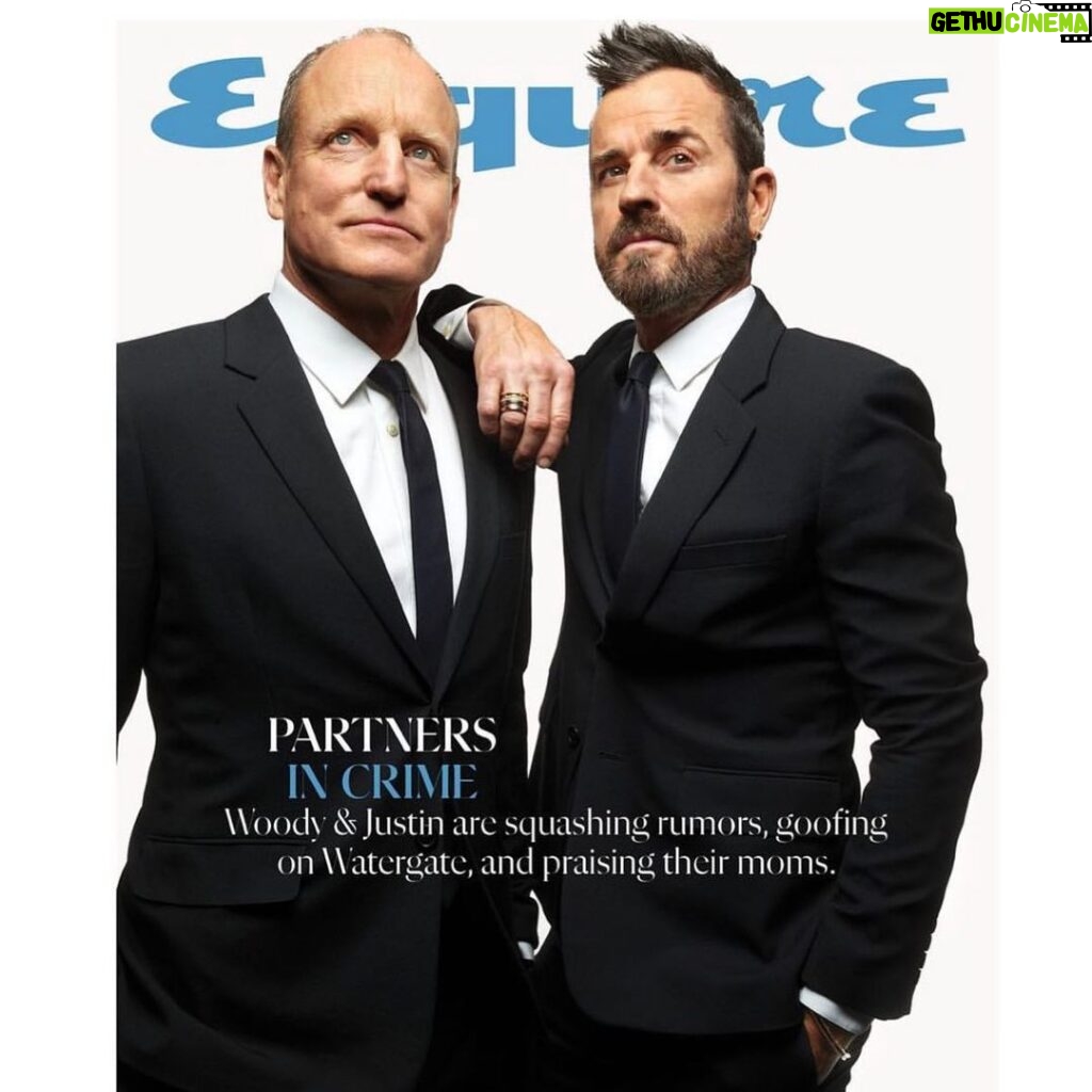 Justin Theroux Instagram - Thank you @esquire and good buddy @markseliger 📸 for a fun day snapping and chatting with me and Wood. @hbo @hbomax @instantlyvain