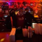 Justin Theroux Instagram - ⚡️ RAY’S BAR: BREAKING⚡️ Mask night at @raysbarnyc was so popular we are making EVERY night mask night for the foreseeable future! FREE entry to anyone with a mask! Wanna sit outside guilt free? Enjoy our zero emissions carbon friendly OUTDOOR Air Conditioning (FREE)! Bottomless Hand sanitizer on tap! Socially distance with your pod! Feeling glum? Our Christmas lights are UP EARLY to get you into the pre spring pre summer holiday spirit! And bring your sweetheart because the Christmas lights are Valentine’s Day colored! Time is meaningless! Happy Halloween! Not your birthday? *poof* NOW IT IS! Like hot dogs and grilled cheese sandwiches? We’re slippin on em this weekend and they are FREE for anyone willing to shell out a couple bucks for em! The Juke box is still broken, but Danny says he’s “on it... sorry it’s just my week got so bent because of that whole thing that happened at my moms house... and I’m still waiting on the dumb part from that guy, plus my kid sister dinged my car so now I got that thing to deal with so i can’t even drive to the guy right now” Above all, wherever you choose to eat drink and be merry... Support your NYC local! Photo credit 📸 @aptheangel Ray’s