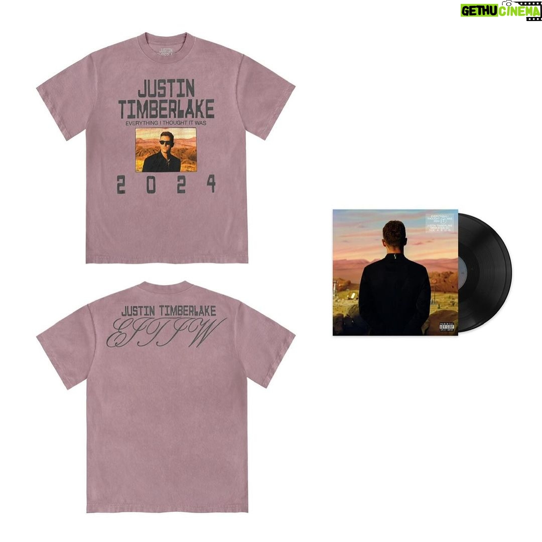 Justin Timberlake Instagram - Just dropped a couple more shirts to collect with vinyl 💛