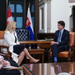Justin Trudeau Instagram - Welcome to Canada, President @Zuzana_Caputova! Our two countries have much in common – and are united on supporting Ukraine, defending democracy, taking climate action, and strengthening the Canada-Slovakia partnership. I’m glad we could talk about that and more today, my friend. 🇨🇦🇸🇰 Bienvenue au Canada, présidente @Zuzana_Caputova! Nos pays ont beaucoup en commun et sont unis pour aider l’Ukraine, défendre la démocratie, agir pour le climat et renforcer le partenariat Canada-Slovaquie. Je suis heureux d’avoir abordé ces sujets avec vous aujourd’hui, mon amie. Ottawa, Ontario