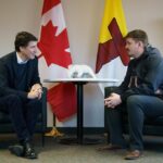 Justin Trudeau Instagram - It’s always good to be back in Iqaluit – and to meet with @PremierAkeeagok. When we sat down today, we spoke about yesterday’s historic devolution agreement, the brighter future we’ll keep building together, and our commitment to being there for Nunavummiut. Qujannamiik, PJ. 🇨🇦 Toujours heureux de revenir à Iqaluit – et de voir le @PremierAkeeagok. Aujourd’hui, on a parlé de l’entente historique annoncée hier sur le transfert des responsabilités, de l’avenir meilleur que l’on bâtit ensemble et de notre volonté d’aider les Nunavummiut. Qujannamiik, PJ. Iqaluit, Nunavut