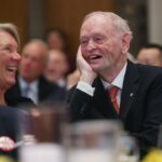 Justin Trudeau Instagram - We’re celebrating an important milestone today: Jean Chrétien’s 90th birthday. Our country has benefitted – and continues to benefit – so much from his work and his wisdom, and he continues to inspire so many of us. Jean, we couldn’t be more grateful for you. Happy birthday! 🇨🇦 Nous célébrons un anniversaire important aujourd’hui : les 90 ans de Jean Chrétien. Notre pays a tant bénéficié – et bénéficie encore – de son travail et de sa sagesse, et il demeure aujourd’hui une source d’inspiration. Jean, tu as toute notre gratitude. Bonne fête! Ottawa, Ontario