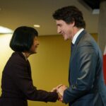 Justin Trudeau Instagram - When we sat down this past July, Toronto’s @MayorOliviaChow and I spoke about supporting refugees and asylum seekers, building more homes, and improving public transit. We continued these conversations today – and we remain committed to moving forward as progressive partners. 🇨🇦 En juillet dernier, j’ai discuté avec la @MayorOliviaChow de Toronto du soutien aux réfugiés et aux demandeurs d’asile, du logement et des transports en commun. On a poursuivi cette conversation aujourd’hui – et on tient à aller de l’avant en tant que partenaires progressistes. Toronto, Ontario