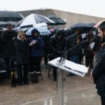 Justin Trudeau Instagram - Today, ahead of International Holocaust Remembrance Day, we gathered at the National Holocaust Memorial to pay tribute to the victims and survivors of this dark chapter. As we repeat the vow “never again,” I want to be clear: We’re committed to backing up these words with concrete action, and we’ll continue to condemn and combat antisemitism here at home and around the world. 🇨🇦 Aujourd’hui, à la veille de la Journée internationale dédiée à la mémoire des victimes de l’Holocauste, nous nous sommes réunis au Monument national de l’Holocauste pour honorer les victimes et les survivants de ce sombre chapitre. Au moment où nous promettons encore une fois « plus jamais », je le dis clairement : nous joindrons le geste à la parole de manière concrète et continuerons de condamner et de combattre l’antisémitisme au pays comme ailleurs dans le monde. Ottawa, Ontario