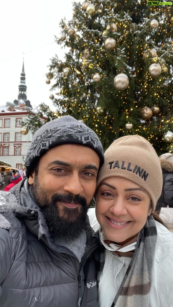 Jyothika Instagram - 2024 - a year full of travel ❄ January : Finland (Arctic circle) ✅ Special thanks to @kakslauttanen_arctic_resort and team for the warmth and hospitality!