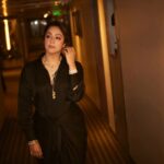 Jyothika Instagram - Let’s Wear black n live colourful lives. Thank you Radhika Mehra for exploring my dark side 😉🥰 Styling @radhikamehra Outfit @nouria_official @tanngcommunications Jewellery @sheetalzaveribyvithaldas Assisted by @styleby_foram Make-up @devikasingh2 Hair @prachina_hair Photography @nupuragarwal__