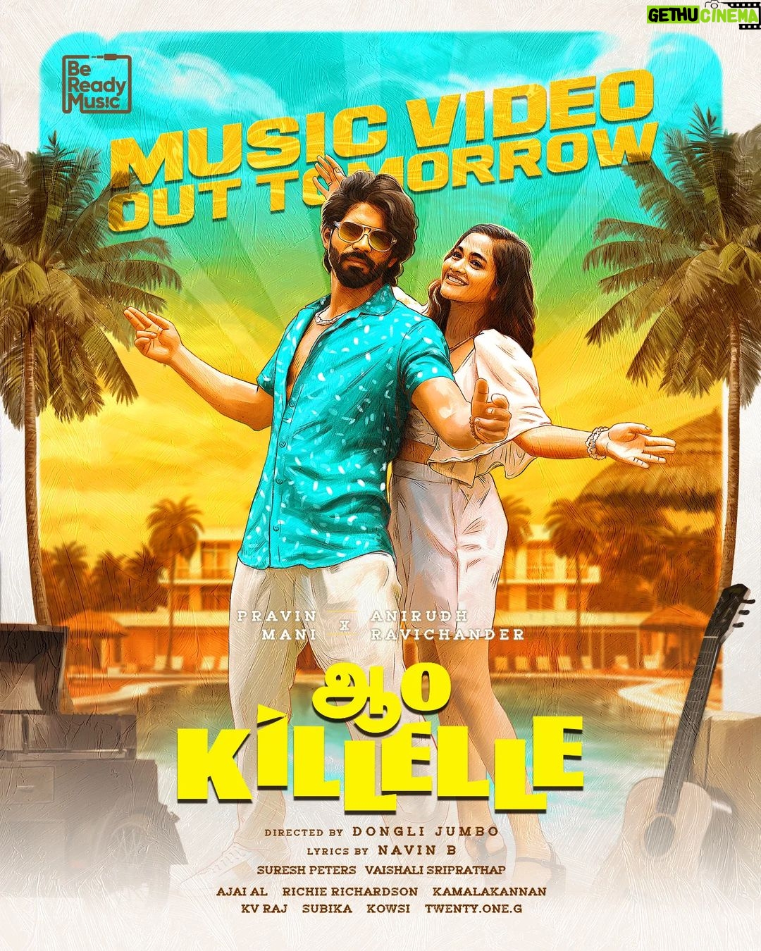 Kaavya Arivumani Instagram - #AaoKillelle out tomorrow #anirudhofficial #anirudhmusic #anirudh #balajimurugadoss @bereadymusic @anirudhofficial @pravinmanimusic @donglijumbo @lyricist_navinb @officialbalakrish @kaavyaarivumanioffl @sureshpetersmusic @vaishali_sriprathap @ajai_al_dop @iam.richardson @kamalakannan_k @kvraj98 @subikanifabint @vinothmarks @gowtham_k_vasan @dwan_19 @rajesh_d.g @ash_pixel_auteur @kuttyr360 @joe_immanuel05 @kebajer @kowsi @twenty_one_g @vbzu @oodagaa @fantiger_com @betterinvestclub @itsmebuddy5 @virginmusicin @aadharshna_deshmukh @bereadyfilms @itzsekar_ @its_ak.__ @prosrivenkatesh