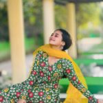 Kaavya Arivumani Instagram - Just chudi things 🌿🍀✨ @afaasboutique #kaavya#kaavyaarivumani #tamilcinema #kollywood #star
