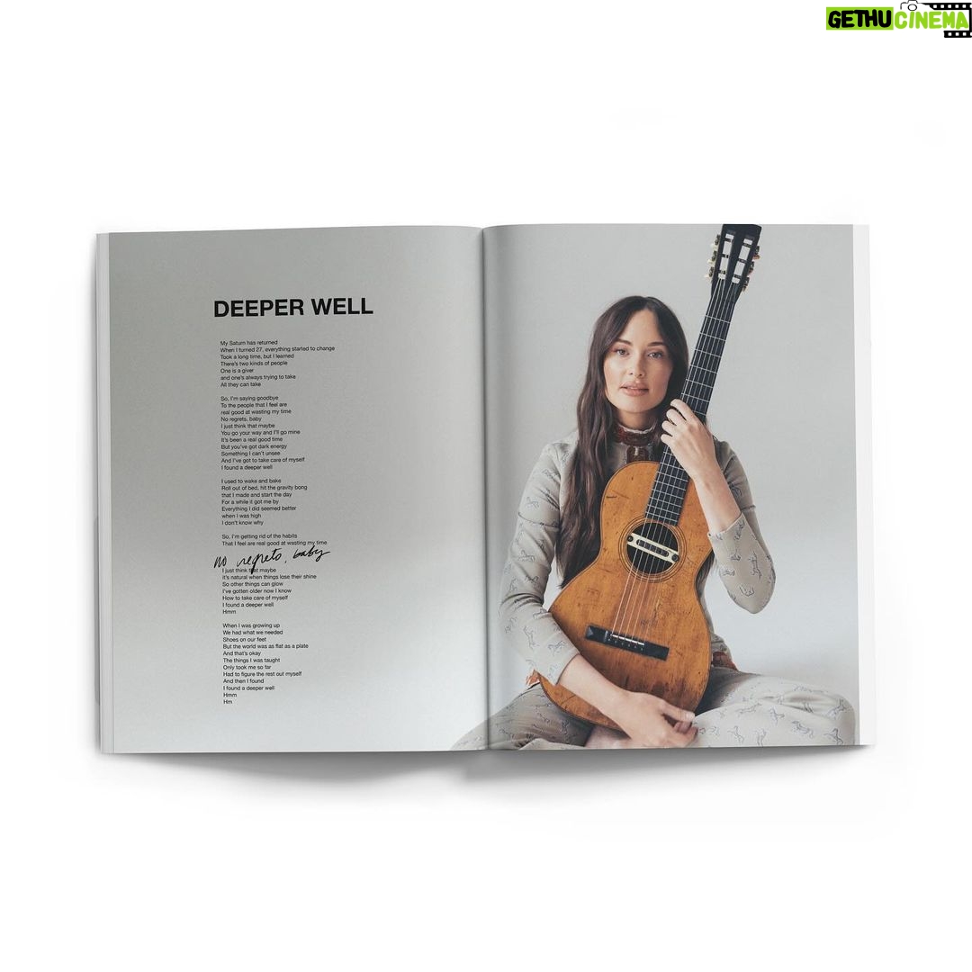 Kacey Musgraves Instagram - Onto the next chapter (literally.) Made a yummy 84 page zine full of photos, lyrics, thoughts behind the songs and the making-of. Comes with a CD. š¤ Available in bio link, at @barnesandnoble, and indie record shops. This (and all merch) designed by @mackenziekmoore Photos: @austinroa @kellychristinephoto Electric Lady Studios